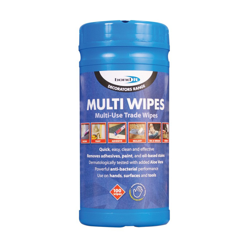 Bond-It Multi-Wipes Hand/Surface Wipes Tub of 100 BDHW80